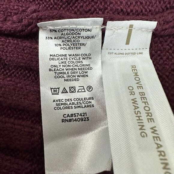 Loft Womens M Longline Belted Cardigan Sweater Neutral Chunky Colorblock Stripe - Picture 6 of 10